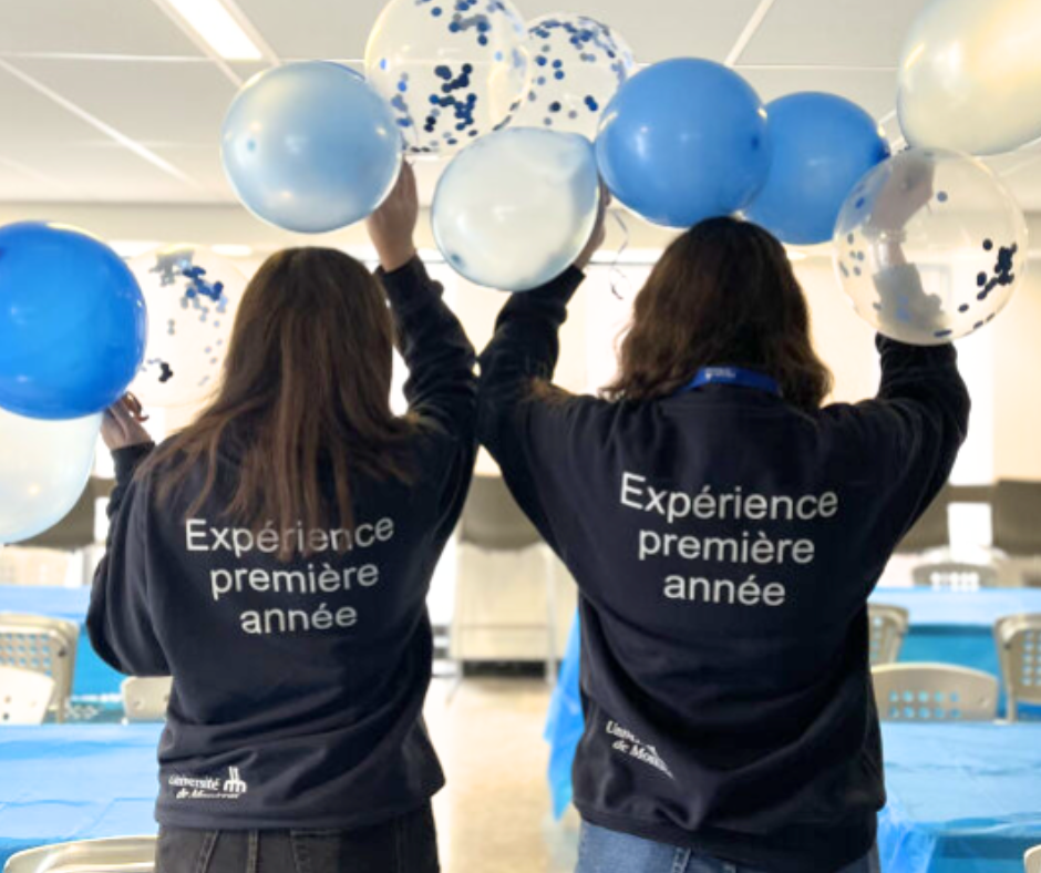 Des personnes étudiantes pendant les Journées d'accueil de l'UdeM.